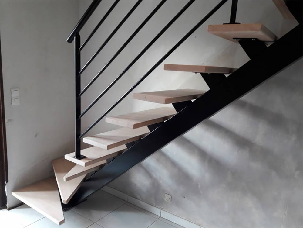 escalier bois&métal